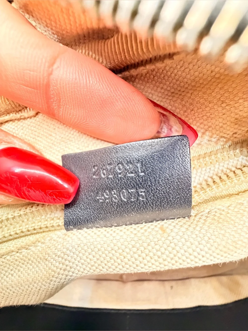 Gucci diamanté Brown and Black Toiletry Wristlet Bag